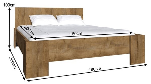 HezkýNábytek.cz Manželská postel 180 cm Modestus L2 (s roštem). 779528