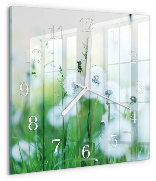 Skleněné hodiny Louka zskb-30x30-00085247