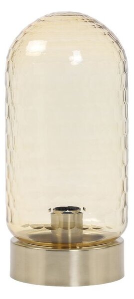 Jantarovo-bronzová kovová stolní lampa Domani - Ø15*33cm / E27