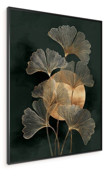 Tištěný obraz s rámem 60x80 cm Gold Ginkgo – Styler