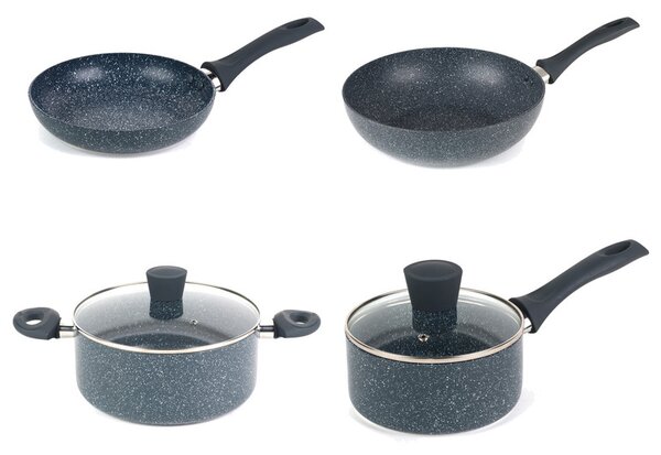 Russell Hobbs Hliníkový hrnec / Rendlík / Pánev / Pánev WOK Nightfall Collection Blue Marble (100354058)