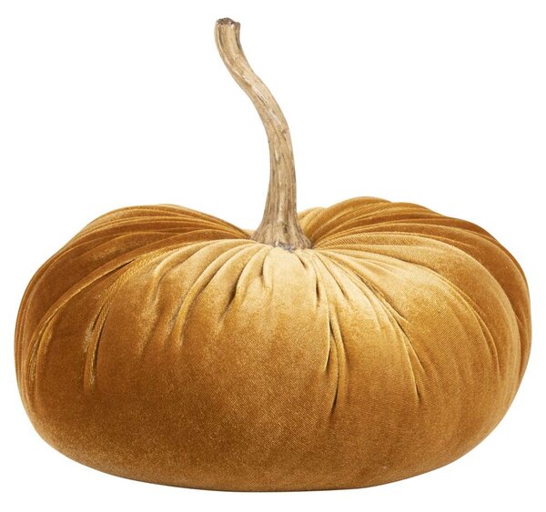 Oranžová sametová dekorativní dýně Pumpkin - 28*30*29cm - Mars & More