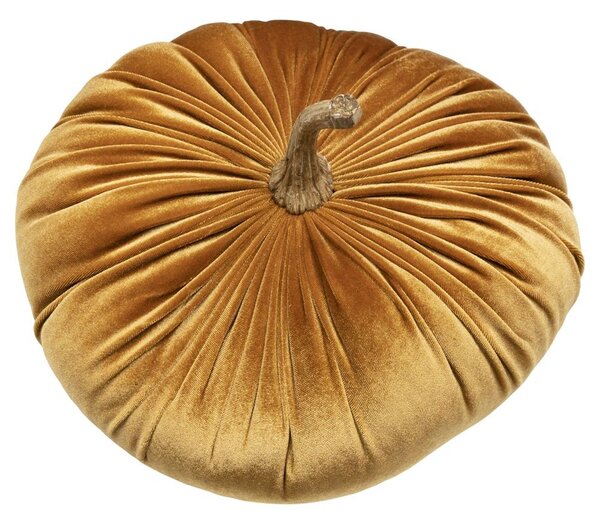 Oranžová sametová dekorativní dýně Pumpkin - 28*30*29cm - Mars & More