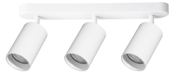 Bodové svítidlo Pipe, 3x bílé kovové stínítko, w