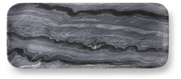 Luxusní šedý mramorový podnos Marble grey - 30*12*1,5cm