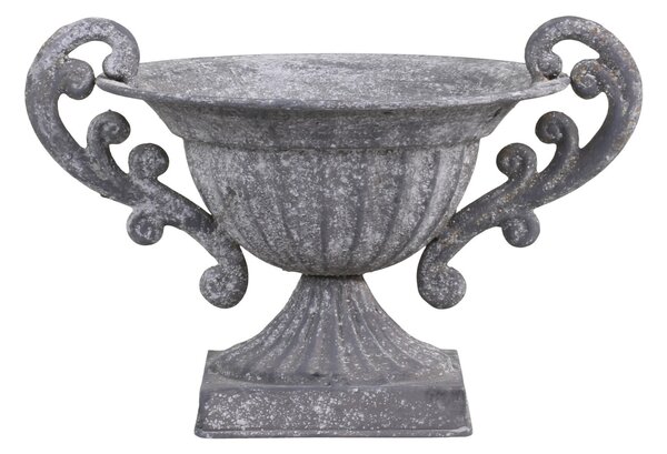 Dekorační plechová miska na noze Walter - 21*16*12cm - Chic Antique