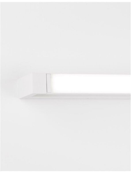 NOVA LUCE nástěnné svítidlo LINE bílý hliník a akryl LED 20W 230V 3000K IP20 9117320
