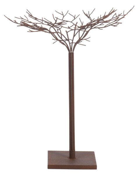 Kovový hnědý dekorativní strom na podstavci - 70,5*65*76 cm
