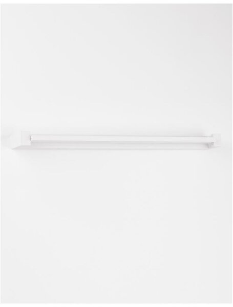 NOVA LUCE nástěnné svítidlo LINE bílý hliník a akryl LED 20W 230V 3000K IP20 9117320