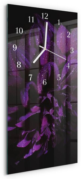 Skleněné hodiny vertikální Pivoňka zsppb-30x60-00089558