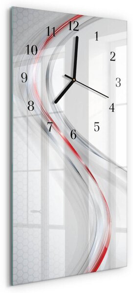 Skleněné hodiny vertikální Křivka zsppc-30x60-00176578