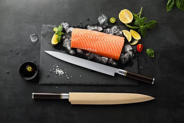 Nůž Sashimi 300mm XinZuo X7Cr17MoV