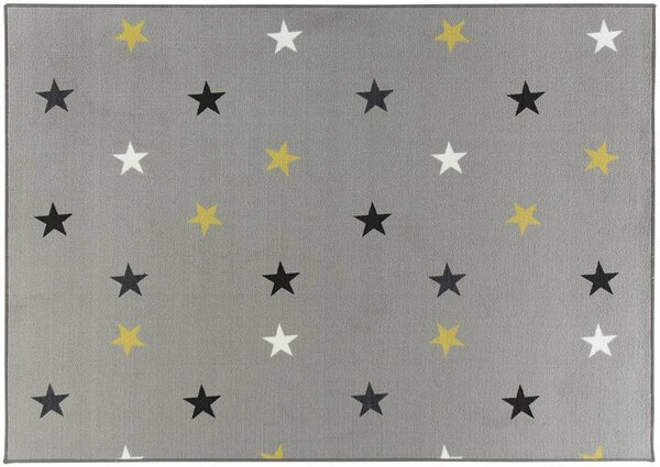 Kobercový ráj Dětský kusový koberec Stars 19 Hvězdičky šedý Rozměr: 100x200 cm