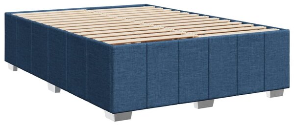 Rám postele bez matrace modrý 140 x 200 cm textil 3284845