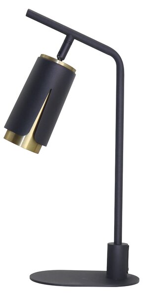 Stolní lampa Flower, 1x černé/zlaté kovové stínítko, b