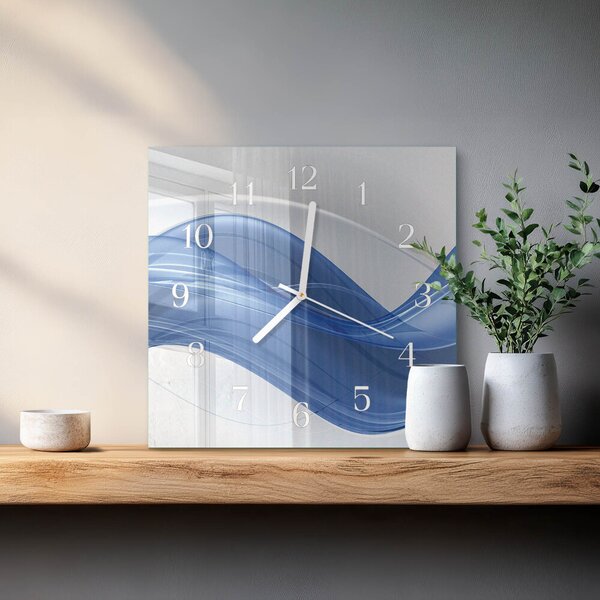 Skleněné hodiny Abstraktní čáry zskb-30x30-00079598