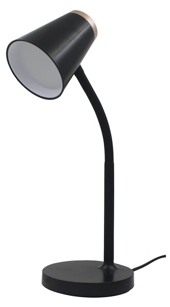 Stolní lampa Chico, 1x černé/zlaté PVC stínítko, b