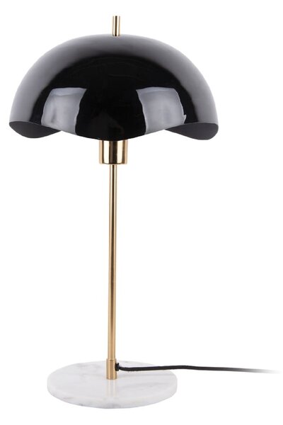 Černá stolní lampa (výška 56 cm) Waved Dome – Leitmotiv