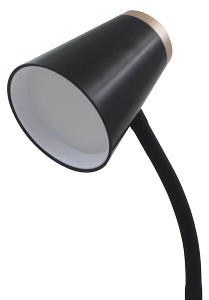 Stolní lampa Chico, 1x černé/zlaté PVC stínítko, b