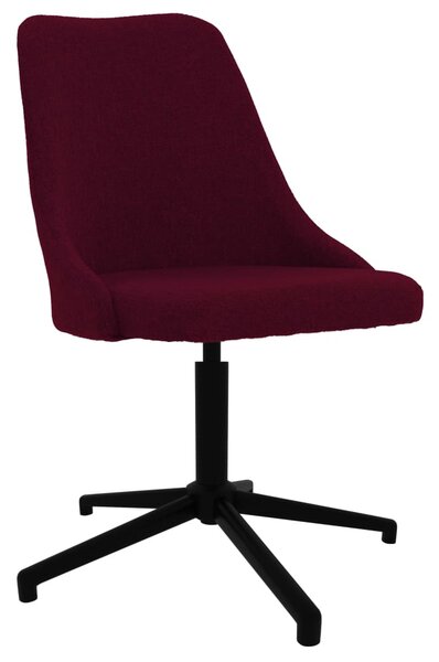 Otočná kancelářská židle fialová textil