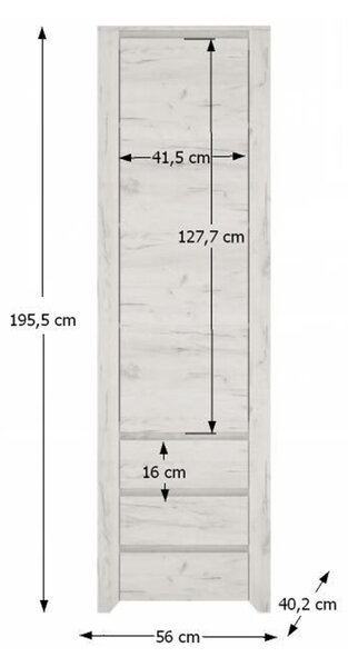 Policová skříň Adamu Typ 10 1D3S