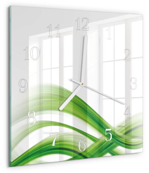 Skleněné hodiny Abstraktní vlna zskb-30x30-00079520