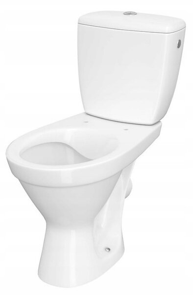 Cersanit Cersania SimpleOn 010 - WC kombi 3/6l + sedátko s pomalým zavíráním z duroplastu, horizontální odpad, bílá, K11-2337