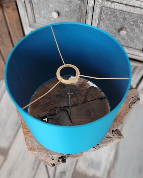 Petrolejové stínidlo na stolní nebo závěsnou lampu Petrol - Ø 30*25cm/ E27 - Collectione