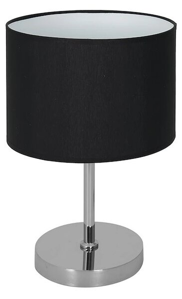 Stolní lampa Casino, 1x černé textilní stínítko, ch