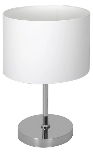 Stolní lampa Casino, 1x bílé textilní stínítko, ch