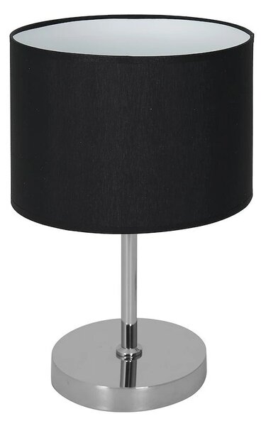 Stolní lampa Casino, 1x černé textilní stínítko, ch
