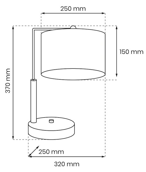 Stolní lampa Cork, 1x korkové stínítko, w