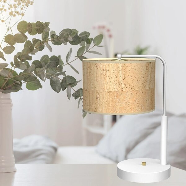 Stolní lampa Cork, 1x korkové stínítko, w