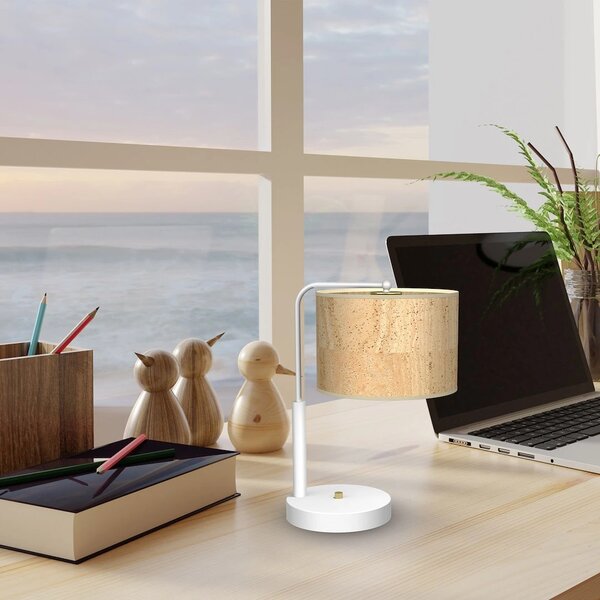 Stolní lampa Cork, 1x korkové stínítko, w