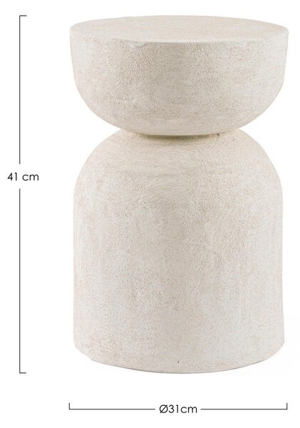 Kulatý odkládací stolek z polyresinu ø 31 cm Albin – Bizzotto