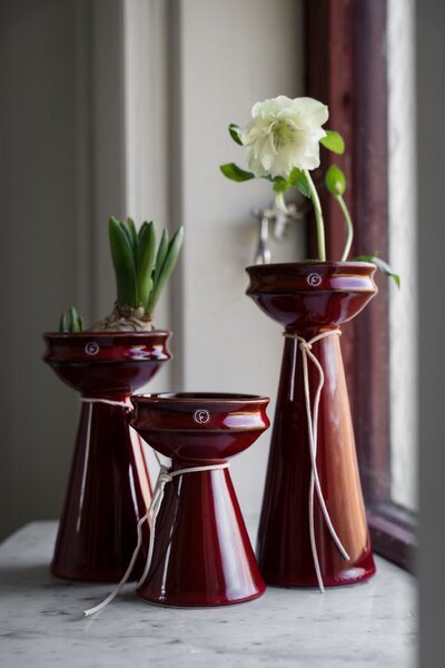 ERNST Kameninová váza Hyacint Red - 12 cm EF570