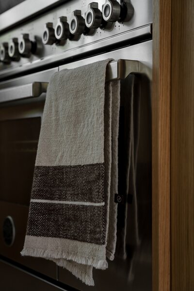 ERNST Kuchyňská utěrka Stripe Brown EF581