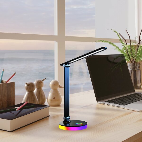 Stolní LED lampa Bruno, 1x LED 5w, 3000-6500k, b, RGB
