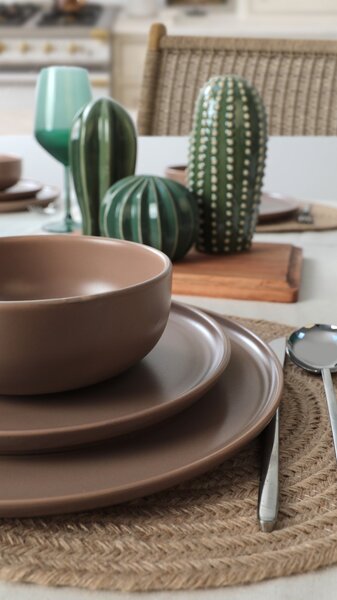 ASIR Porcelánová jídelní souprava CINAMON 18 ks