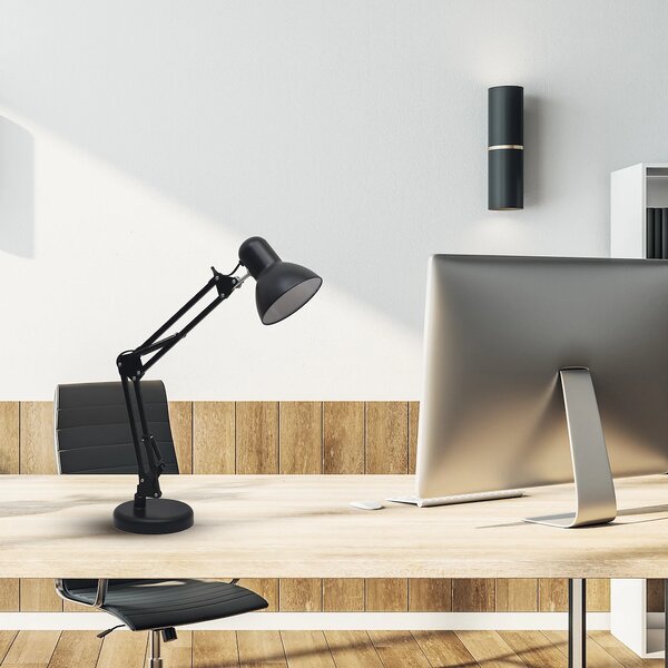 Stolní lampa Nexa, 1x černé kovové stínítko, b