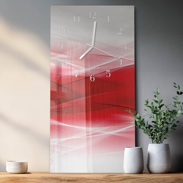 Skleněné hodiny vertikální Abstrakce zsppb-30x60-00090793