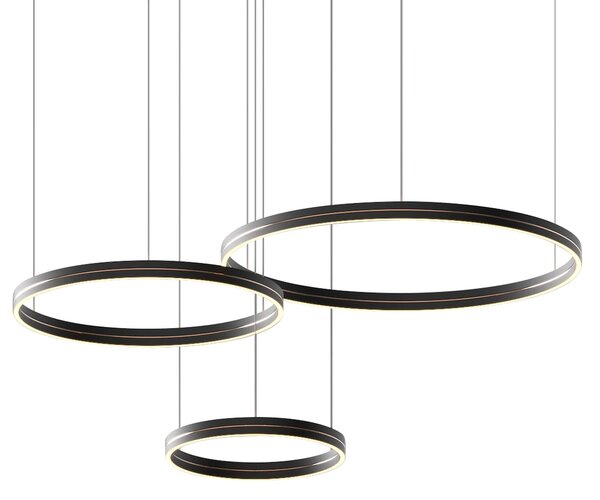 Závěsné LED svítidlo Gravity, 3x LED 108w, 4000k, b