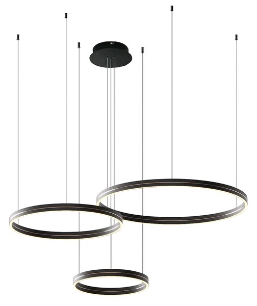 Závěsné LED svítidlo Gravity, 3x LED 108w, 4000k, b