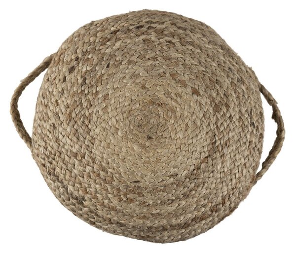 Přírodní kulatý jutový sedák s uchy Pione - Ø 40*15 cm - Mars & More