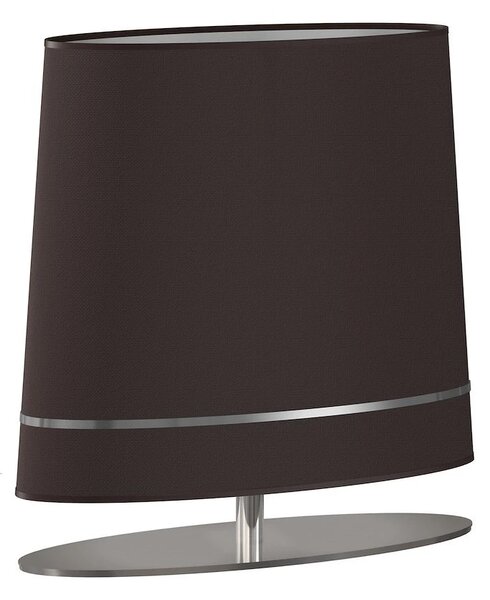 Stolní lampa Bootes, 1x tmavě šedé/stříbrné textilní stínítko, ch