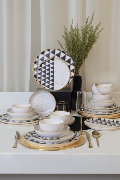 ASIR Porcelánová jídelní souprava FLOOR 24 ks
