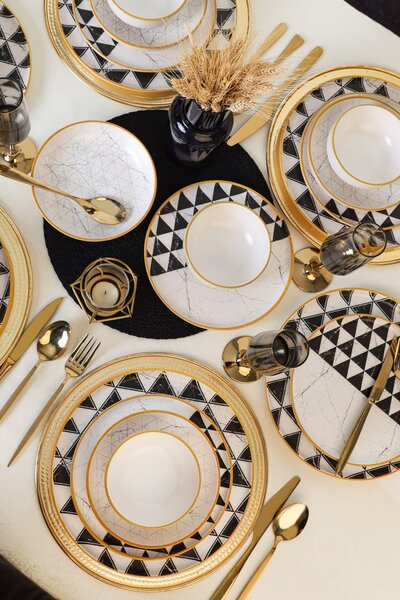 ASIR Porcelánová jídelní souprava FLOOR 24 ks