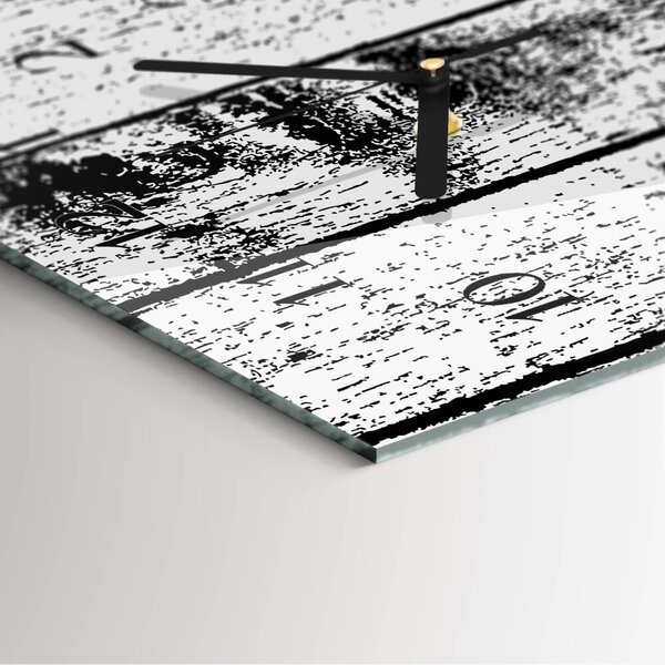 Skleněné hodiny vertikální Dřevo zsppc-30x60-00260392