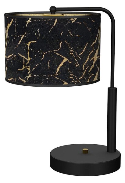 Stolní lampa Senso, 1x černé/zlaté textilní stínítko, b