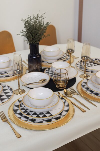 ASIR Porcelánová jídelní souprava FLOOR 24 ks